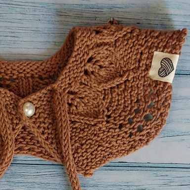 Cuello Hojas | Patrón tejido a palillos | 2 tallas - vista 1