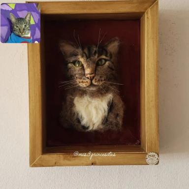 Retratos 3D mascotas - vista 3